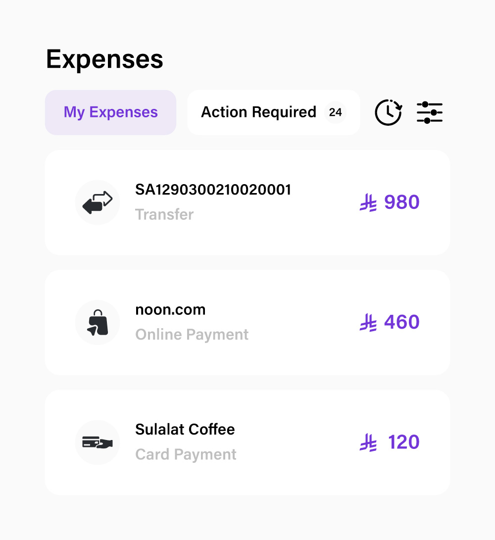 المصروفات