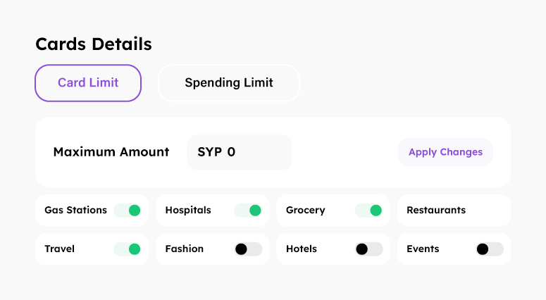 Spending Limit Controls